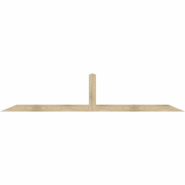 Ekena Millwork Portland Rough Sawn Timber Gable Bracket, Douglas Fir, 108"W x 22"H x 2"D x 4"F, 5/12 Pitch GBW108X22X0204POR00RDF - main